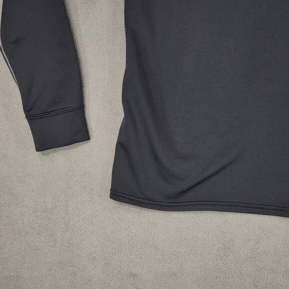 Nike Pro ThermaFit L Moc Neck Pullover Women Black White Compression Performance - Picture 13 of 14